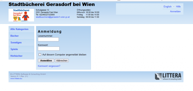 Erklärung webopac