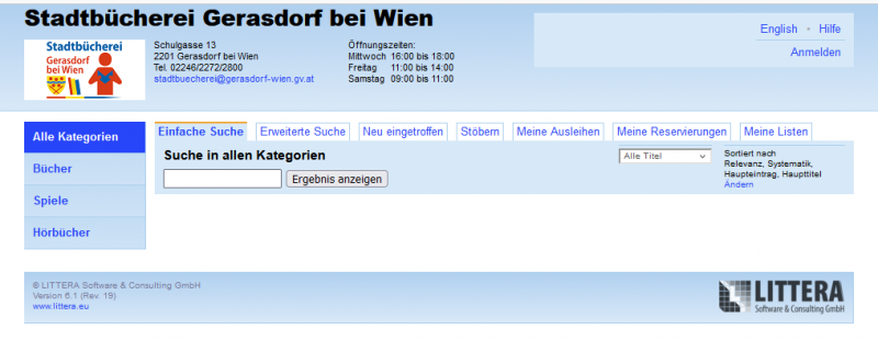 Erklärung webopac