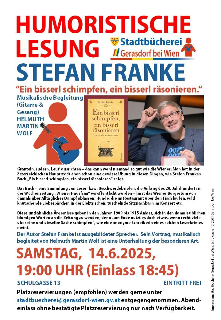 Lesung Stefan Franke